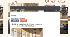 Desktop Screenshot of beliarte.com.br