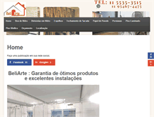 Tablet Screenshot of beliarte.com.br